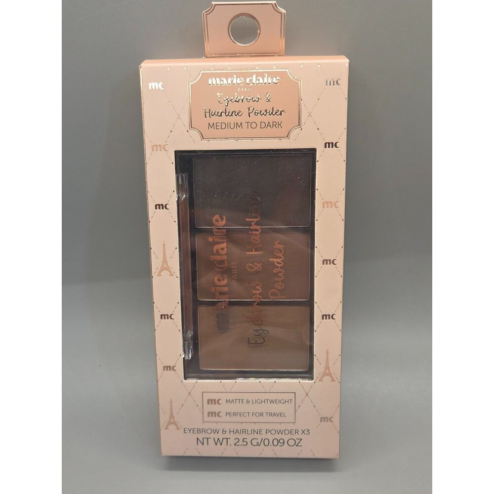 MARIE CLAIRE “Paris” Eyebrow & Hairline Powder (Med to Dark) NIB